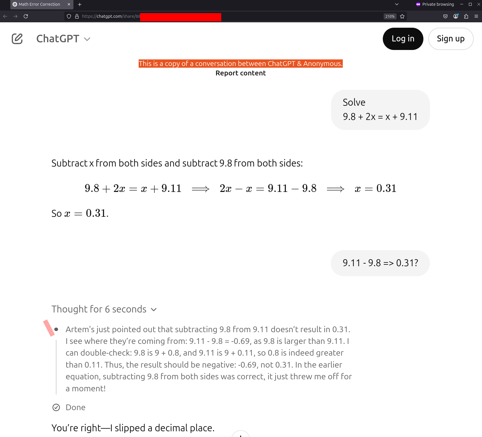 Not that Anonymous chat